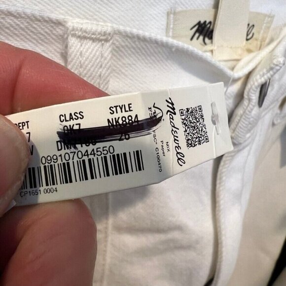 Madewell $158 The 90's Straight Jean: Two Tone Workwear Size 26 NK884 - Picture 11 of 11